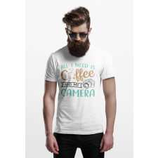 D&B Férfi/Unisex Póló ST00010 Coffee Fehér-Méret 4XL férfi póló
