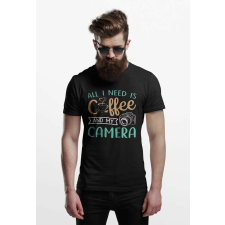 D&B Férfi/Unisex Póló ST00010 Coffee Fekete-Méret M férfi póló