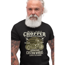 D&B Férfi/Unisex Póló ST00013 Chopper Fekete-Méret S férfi póló