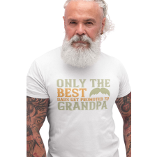 D&B Férfi/Unisex Póló ST00015 Grandpa Fehér-Méret S férfi póló