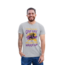 D&B Férfi/Unisex Póló ST00016 One Day Szürke-Méret 4XL férfi póló