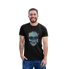D&B Férfi/Unisex Póló ST00027 Skull Fekete-Méret 4XL férfi póló
