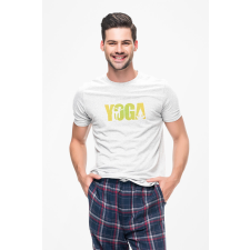 D&B Férfi/Unisex Póló ST00029 Yoga Fehér-Méret M férfi póló