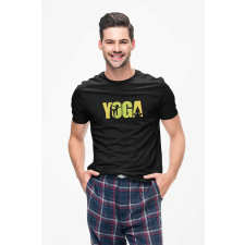 D&B Férfi/Unisex Póló ST00029 Yoga Fekete-Méret L férfi póló