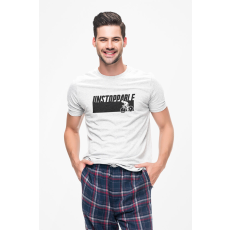  D&B Férfi/Unisex Póló ST00034 Unstoppable Fehér-Méret XL