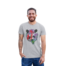  D&B Férfi/Unisex Póló ST00036 Panda Szürke-Méret 4XL