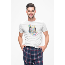  D&B Férfi/Unisex Póló ST00053 Cat Fehér-Méret 3XL