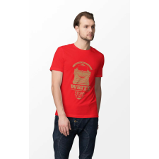  D&amp;B Férfi/Unisex Póló ST00057 Write Piros-Méret 2XL férfi póló