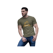  D&amp;B Férfi/Unisex Póló ST00058 Welder Katonai zöld -Méret 3XL férfi póló