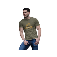  D&B Férfi/Unisex Póló ST00058 Welder Katonai zöld -Méret L