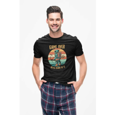  D&B Férfi/Unisex Póló ST00062 Game Over Fekete-Méret S
