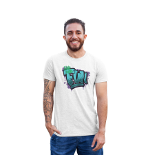 D&B Férfi/Unisex Póló ST00068 Fun Fehér-Méret M férfi póló