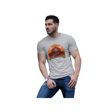 D&B Férfi/Unisex Póló ST00069 Fire Fighter Szürke-Méret XL férfi póló