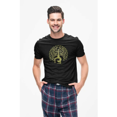  D&B Férfi/Unisex Póló ST00076-1 Yoga Fekete-Méret L