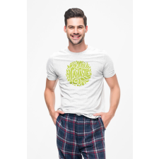 D&B Férfi/Unisex Póló ST00079 Namaste Fehér-Méret 5XL férfi póló