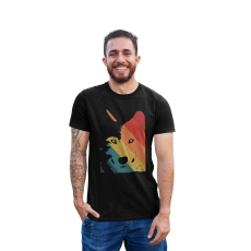 D&B Férfi/Unisex Póló ST00086 Husky Fekete-Méret XL