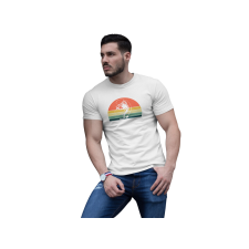 D&B Férfi/Unisex Póló ST00088 Fishing Fehér-Méret 3XL férfi póló