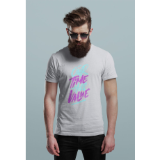  D&B Férfi/Unisex Póló ST00089 Our Time Szürke-Méret S