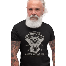 D&B Férfi/Unisex Póló ST00096 Motorcycle Fekete-Méret L férfi póló