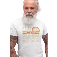  D&B Férfi/Unisex Póló ST00102 Papa Fehér-Méret 5XL