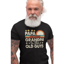 D&B Férfi/Unisex Póló ST00102 Papa Fekete-Méret S férfi póló