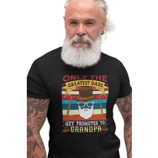  D&B Férfi/Unisex Póló ST00103 Grandpa Fekete-Méret XL