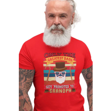  D&B Férfi/Unisex Póló ST00103 Grandpa Piros-Méret 4XL