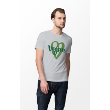  D&amp;B Férfi/Unisex Póló ST00110 Vegan Szürke-Méret M férfi póló
