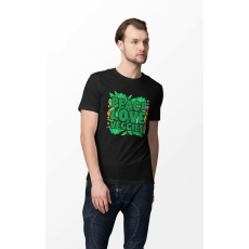  D&B Férfi/Unisex Póló ST00112 Veggies Fekete-Méret 3XL