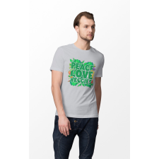 D&B Férfi/Unisex Póló ST00112 Veggies Szürke-Méret 2XL férfi póló