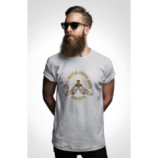 D&B Férfi/Unisex Póló ST00131 Beer Szürke-Méret XL férfi póló