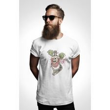  D&amp;B Férfi/Unisex Póló ST00133 Vine Fehér-Méret 3XL férfi póló