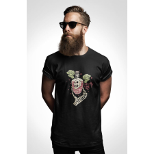  D&amp;B Férfi/Unisex Póló ST00133 Vine Fekete-Méret S férfi póló
