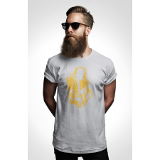  D&amp;B Férfi/Unisex Póló ST00148 Jazz Szürke-Méret M férfi póló