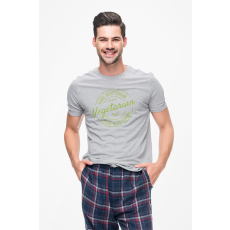  D&B Férfi/Unisex Póló ST00157 Vegetarian Szürke-Méret XL