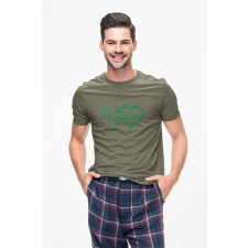 D&B Férfi/Unisex Póló ST00159 Vegan Katonai zöld-Méret 4XL férfi póló