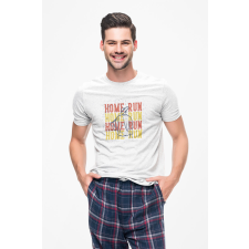 D&B Férfi/Unisex Póló ST00162 Home Run Fehér-Méret M férfi póló