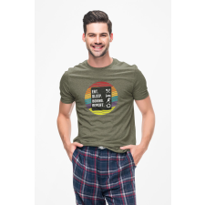 D&B Férfi/Unisex Póló ST00164 Boxing Katonai zöld-Méret 4XL férfi póló
