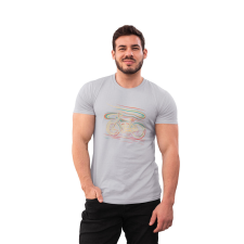 D&B Férfi/Unisex Póló ST00165 Bike Szürke-Méret M férfi póló