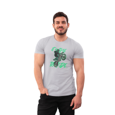  D&B Férfi/Unisex Póló ST00168 Ride Szürke-Méret 3XL