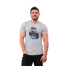 D&B Férfi/Unisex Póló ST00169 Ride Szürke-Méret 4XL férfi póló