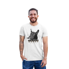 D&B Férfi/Unisex Póló ST00177 Doggo Fehér-Méret 5XL férfi póló