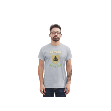 D&B Férfi/Unisex Póló ST00188 Yoga Szürke-Méret XL férfi póló