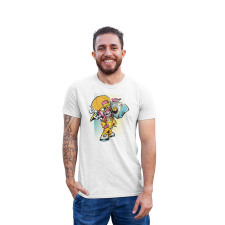 D&B Férfi/Unisex Póló ST00197 Cool Fehér-Méret S férfi póló