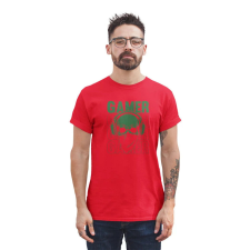 D&B Férfi/Unisex Póló ST00202 Gamer Piros-Méret 2XL férfi póló
