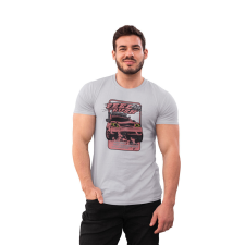 D&B Férfi/Unisex Póló ST00216 Rush Szürke-Méret L férfi póló