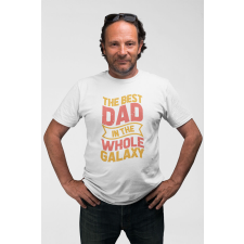 D&B Férfi/Unisex Póló ST00221 Best Dad Fehér-Méret M ajándéktárgy