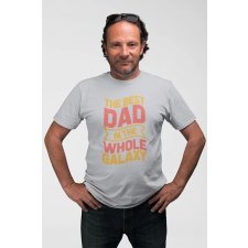 D&B Férfi/Unisex Póló ST00221 Best Dad Szürke-Méret S ajándéktárgy