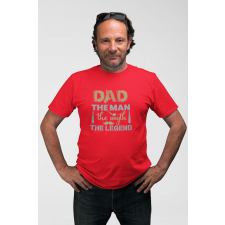  D&amp;B Férfi/Unisex Póló ST00226 The Man Piros-Méret 4XL férfi póló