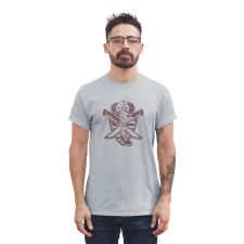 D&B Férfi/Unisex Póló ST00232 Army Szürke-Méret 4XL férfi póló